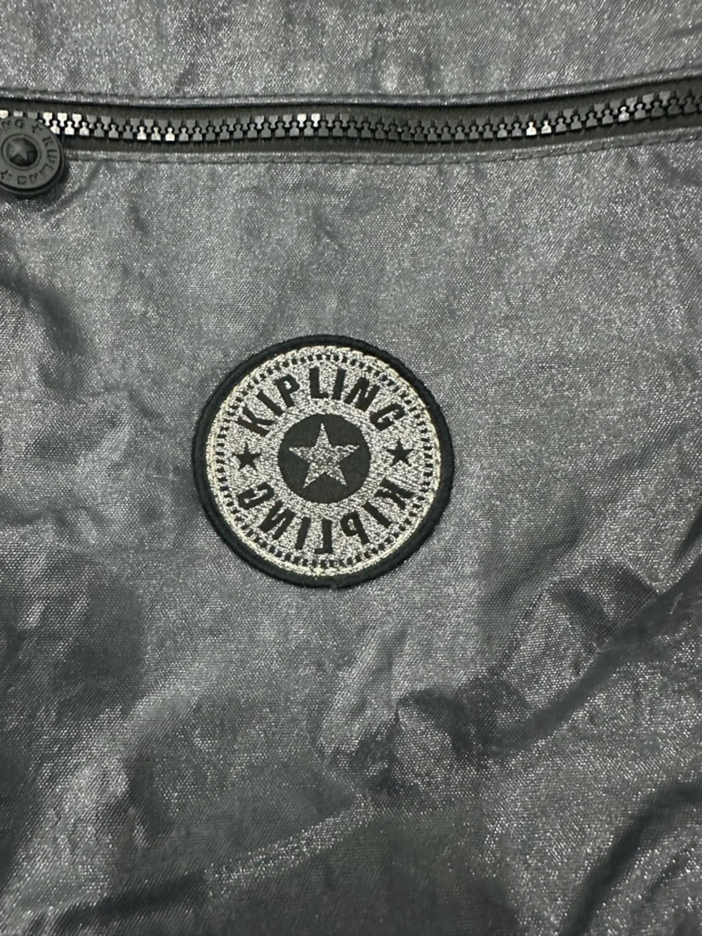 Kipling Seoul Men's Black and Metallic Gray Backpack
